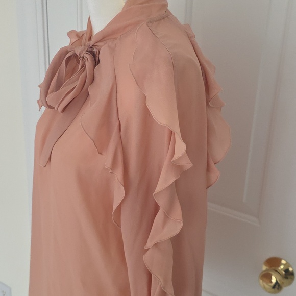 See By Chloé Lightweight Blouse in Blush Peach Large - Picture 5 of 7